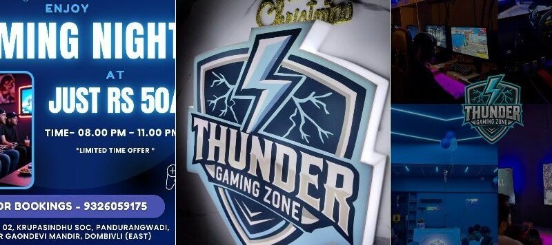 Gaming Internet Café: Thunder Gaming Zone – Maharashtra, India